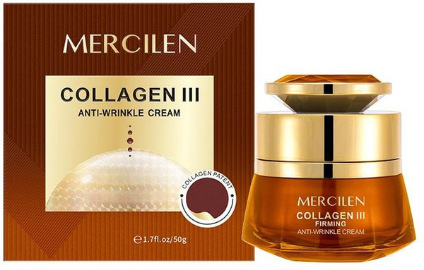MERCILEN Typ III Kollagen Gold Diamond Anti-Falten-Creme, 50 g, Damen