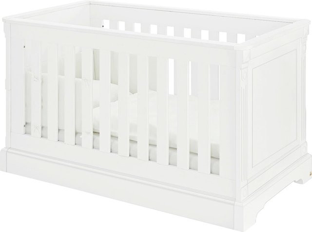 Pinolino Babyzimmer Emilia 2-tlg. Set in Weiss, romantisches Design aus lackiertem MDF - Bild 1