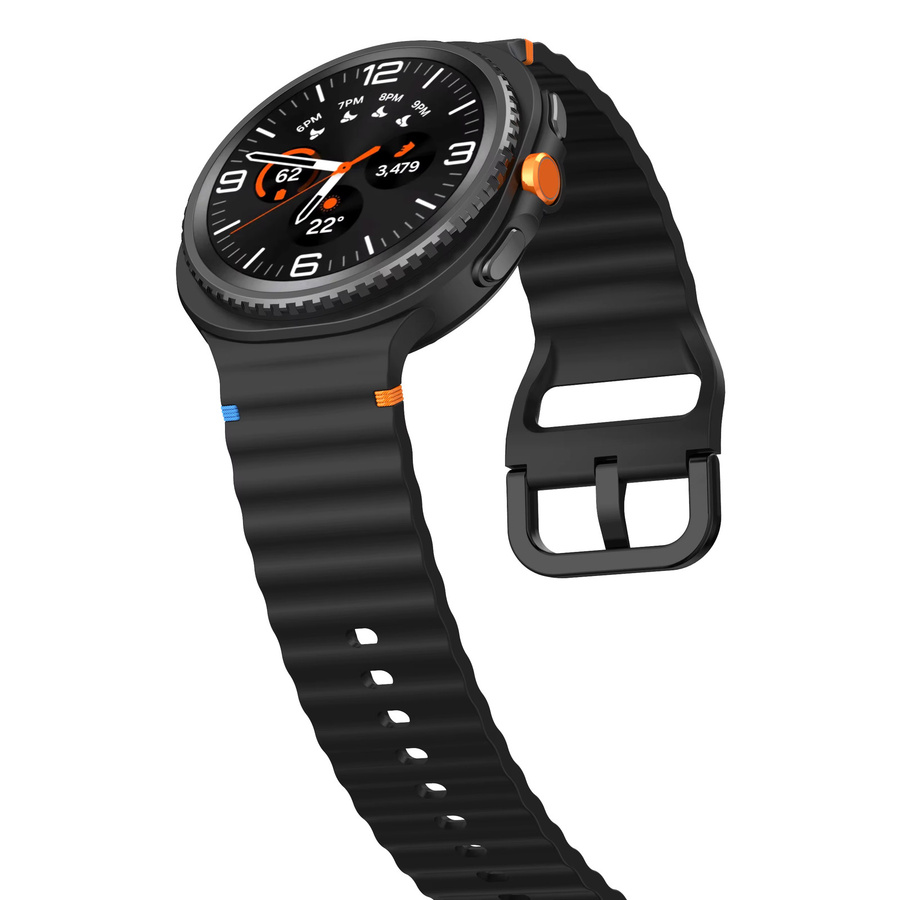 Samsung Uhrenarmband Silikon, Schwarz, Unisex - Bild 2