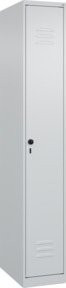 C+P Spind Classic PLUS mit 1 Abteil, grau, H x B x T: 185 x 30 x 50 cm - Bild 1