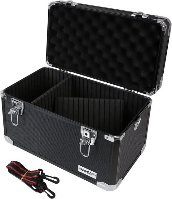 HMF 14801-02 Alu Transportkoffer mit individueller Facheinteilung in Schwarz, B/T/H: 40 x 27 x 23,5 cm - Bild 1