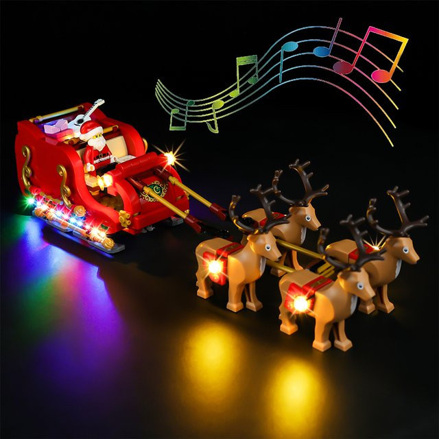 LED-Beleuchtungsset für LEGO Weihnachtsmann-Schlitten 40499 in Mehrfarbig - Bild 1