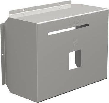 Weidmüller PV SUNCOVER 30/40/18 Regenhaube belüftet mit Kabeleinführung aus rostfreiem Stahl in Grau, B: 44,1 cm, L: 19,15 cm - Bild 1
