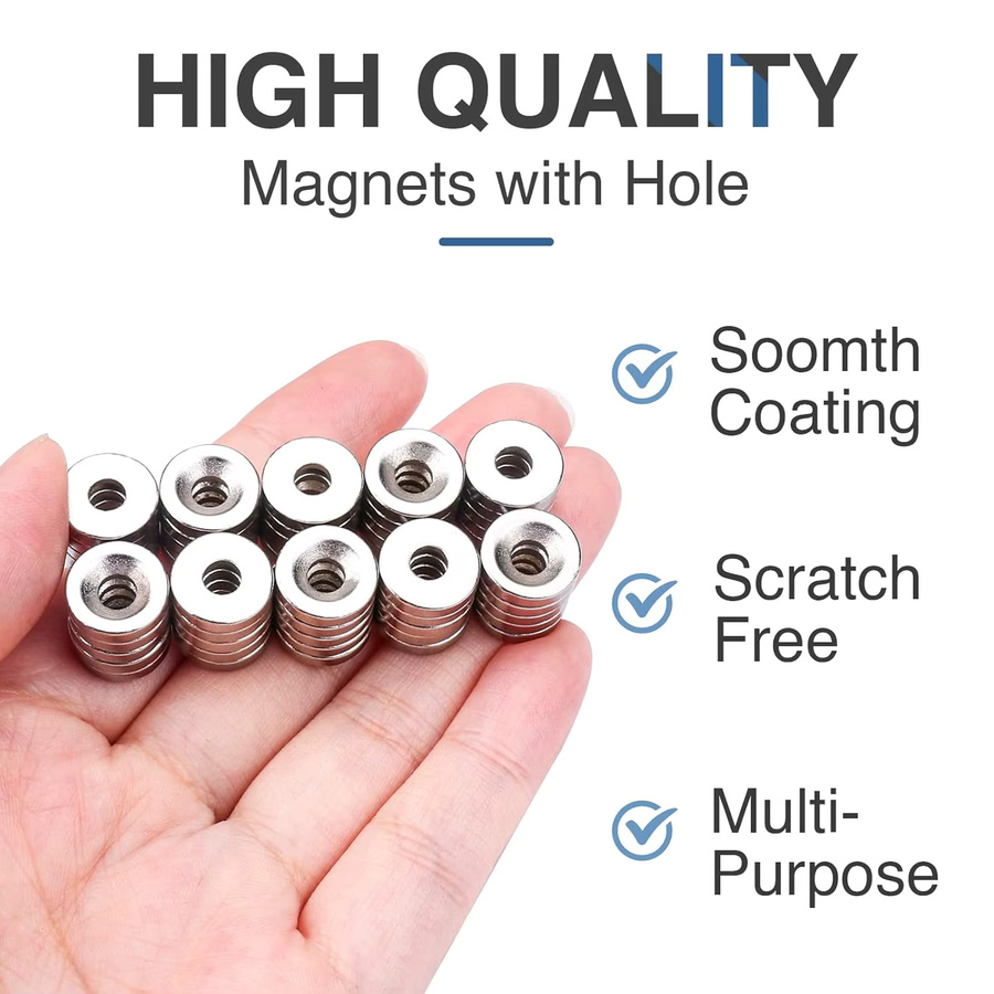 Eurmax Senkmagnet 10x5-M3/12x5-M3 für Fotowände, Kühlschrankmagnete und DIY-Dekoration - Bild 4