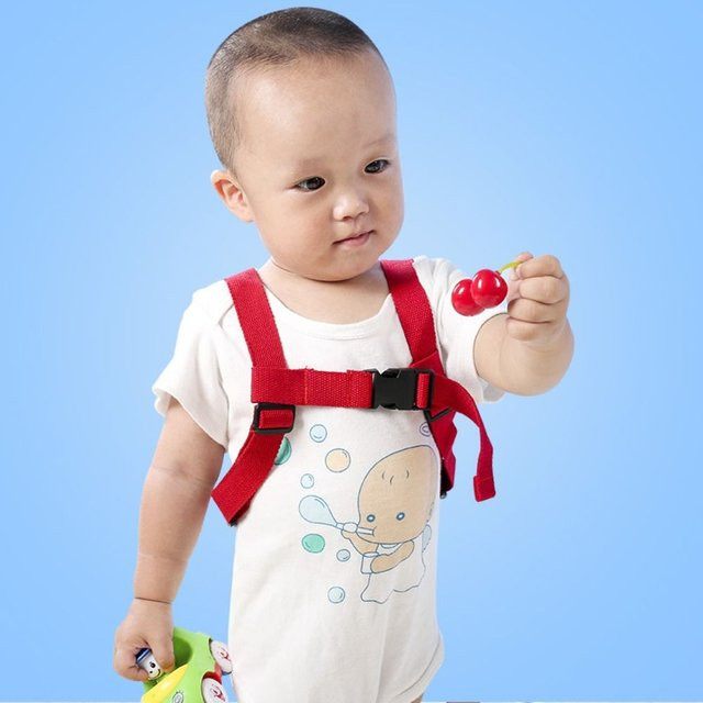 Sicherheitsgurt für Babys und Kleinkinder als Anti-Verlust-Gehgeschirr mit Flügeln in Rot - Bild 1