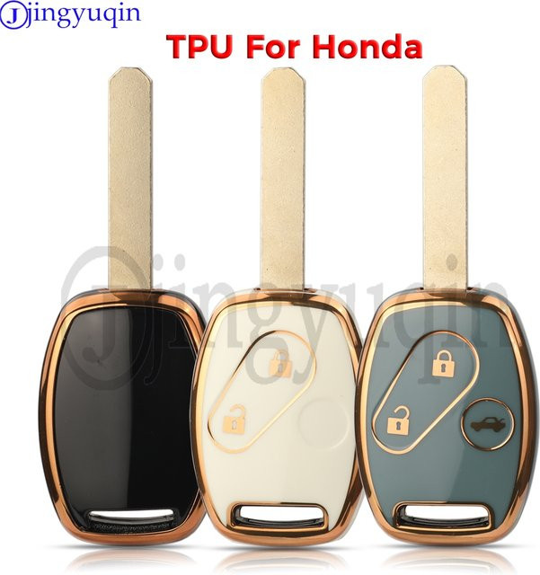 Jingyuqin TPU-Autoschlüsselhülle für Honda Accord Civic CRV CR-V Pilot Insight Ridgeline in Grün - Bild 1
