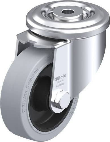 Blickle LKR-POEV 100R-SG Lenkrolle aus verzinktem Stahl mit Rad-Durchmesser 100 mm und einer Tragfähigkeit von 200 kg - Bild 1