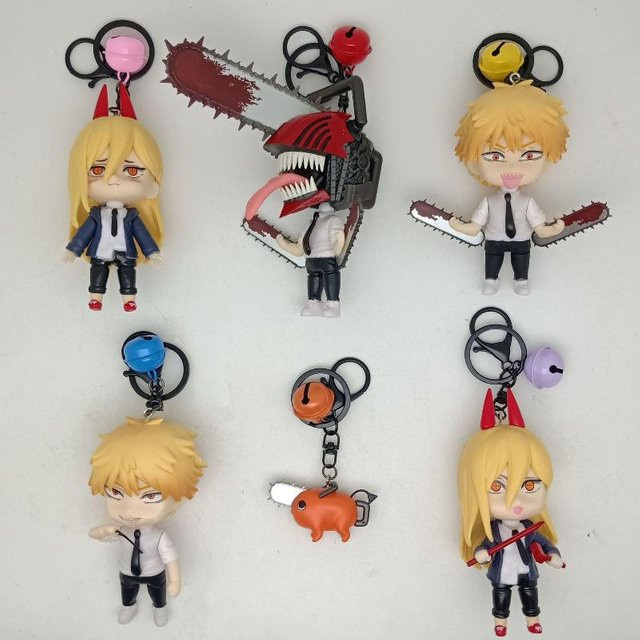 CHIC STUDIO Chainsaw Man Actionfigur Schlüsselanhänger PVC Bunt - Bild 1