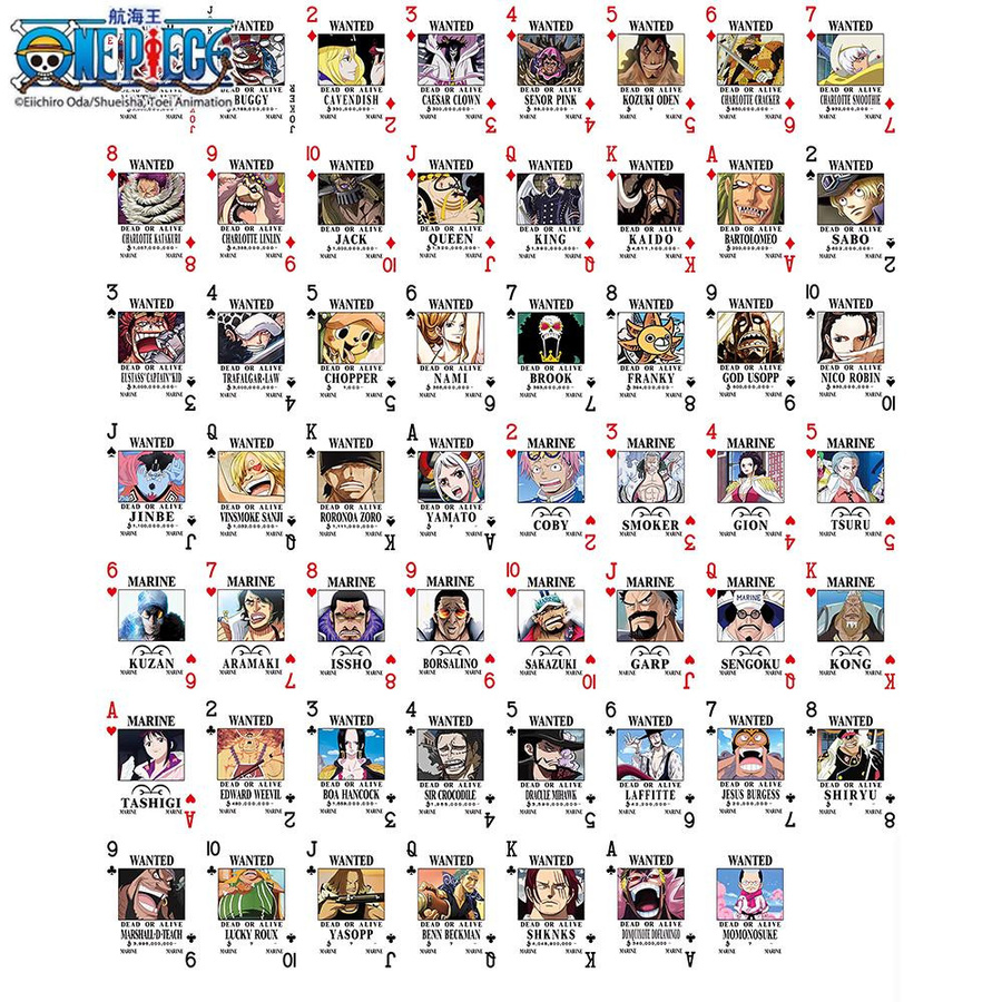 Yiran toy 1 One Piece Steckbrief Spielkarten Anime 1-teiliges Set - Bild 3