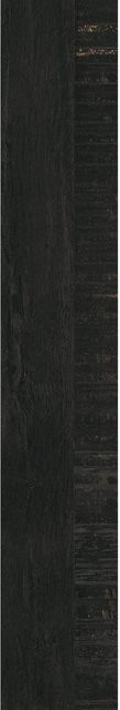 United Tile Bodenfliese Feinsteinzeug Timber Black in Holzoptik, Schwarz, Matt, B: 20 cm, L: 120 cm - Bild 1
