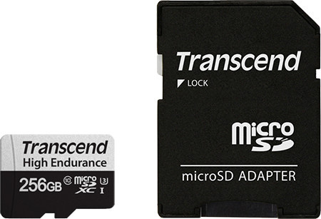 Transcend 350V MicroSDXC Speicherkarte 256 GB Class 10 UHS-I Schwarz - Bild 1