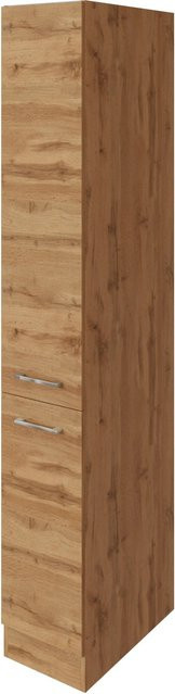 Held Möbel Apothekerschrank Sorrento in Wotaneiche mit 2 Auszügen, B/T/H: 30 x 60 x 200 cm - Bild 1