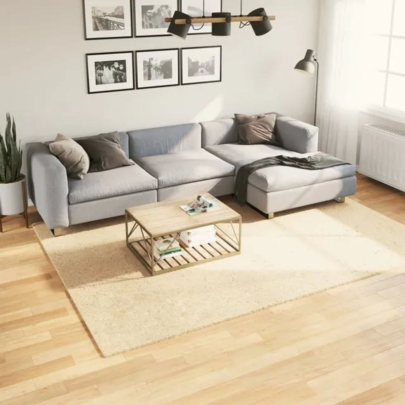 Vidaxl Teppich Huarte Kurzflor in Cremefarben, B: 280 cm, T: 200 cm - Bild 1