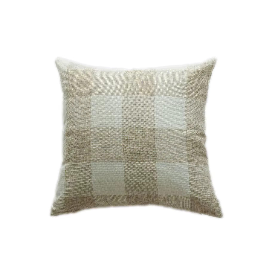 CANIRICA Kissenbezug kariert in Beige, B/B/H: 45 x 45 x 45 cm - Bild 2