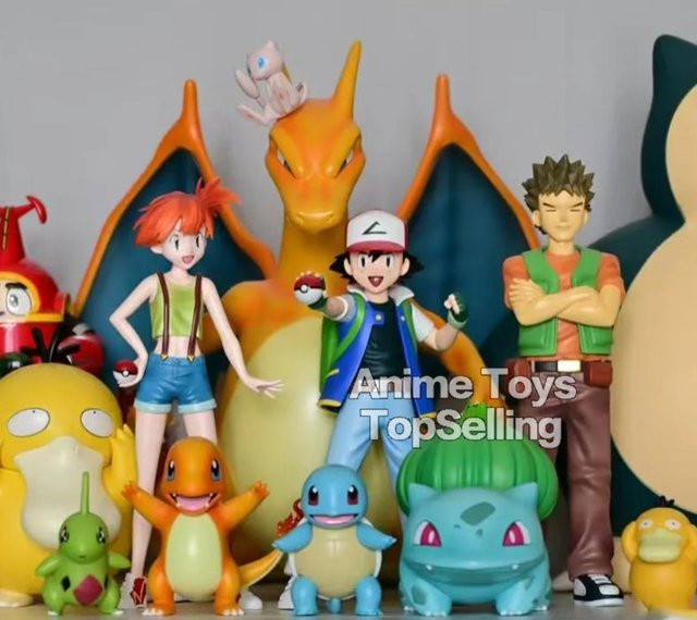 Bandai Pokémon Ash Ketchum Misty Actionfiguren, PVC, 13-15cm - Bild 1
