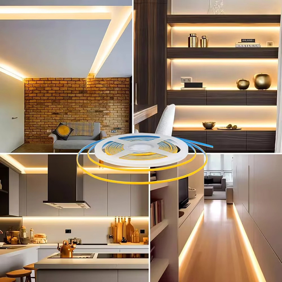OSIDEN COB Flexibler LED-Streifen mit 320 LEDs, Weiß, USB-Schnittstelle, DC 5V, ideal für TV-Hintergrundbeleuchtung, Schlafzimmer und Küche - Bild 2