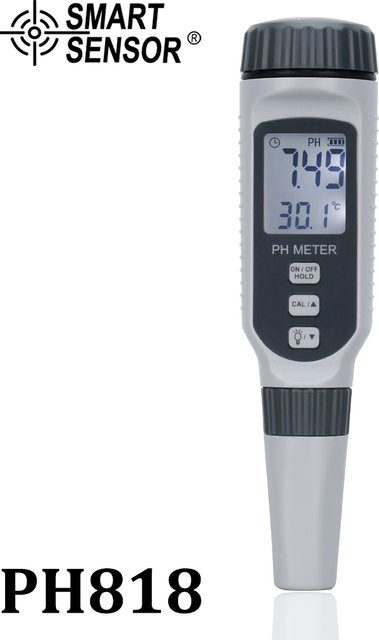 GVDA Wasser-pH-Detektor in Stiftform als professioneller Wasserqualitätstester und Acidometer in Weiß - Bild 1