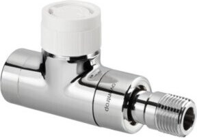 Oventrop Thermostatventil Baureihe E Durchgang DN 15 aus Messing verchromt in Silber - Bild 1