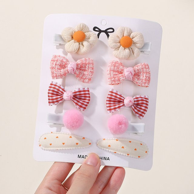 BABY BOWS Haar Clips, Schmetterling, Stoff, Blume, Kinder - Bild 1