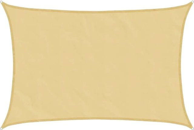 Furnicato Sonnensegel rechteckig aus Polyester-Oxford in Sandfarbe B: 45 m, T: 35 m - Bild 1