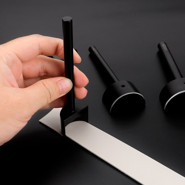 QJH 3-teiliges Set Halbkreisförmige Lederstanzen 15-45mm für Lederbearbeitung und DIY-Schneidewerkzeug zur Endbearbeitung von Gürteln und Schulterriemen - Bild 1