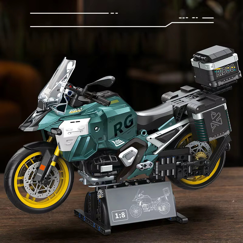 Xturboman Motorrad R1300GS ADV, Baustein-Modell, 1:8 Maßstab - Bild 2