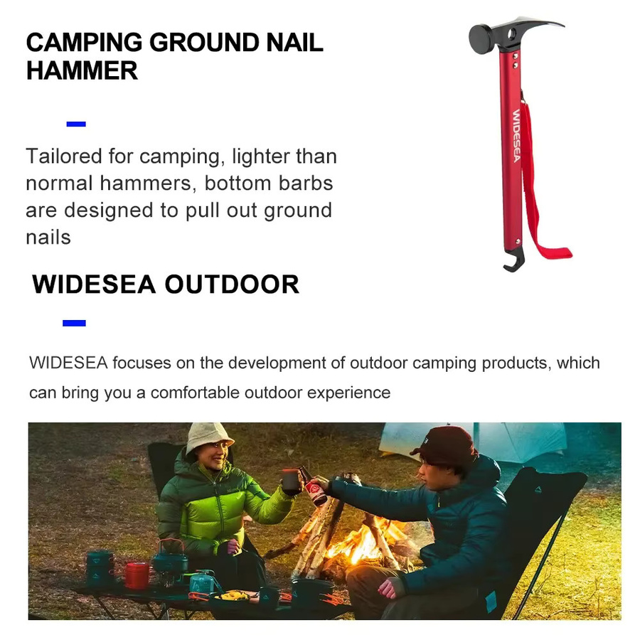 Damaly Mehrzweck-Campinghammer für Outdoor und Überlebenssituationen - Bild 3