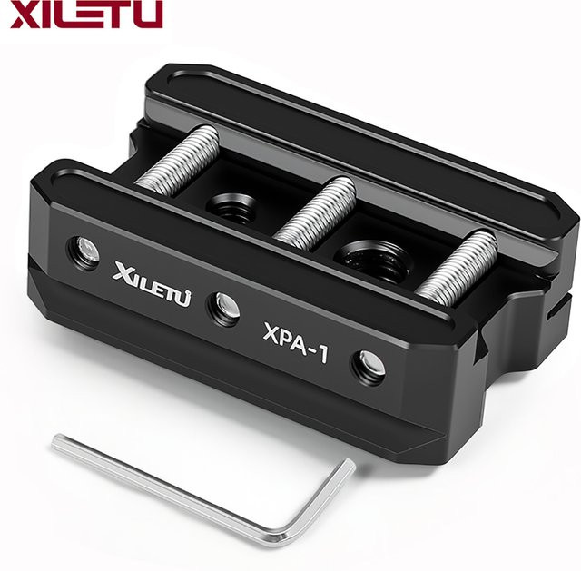 XILETU Picatinny zu Arca Swiss Quick Release Plate Adapter für Jagdstative in Schwarz - Bild 1