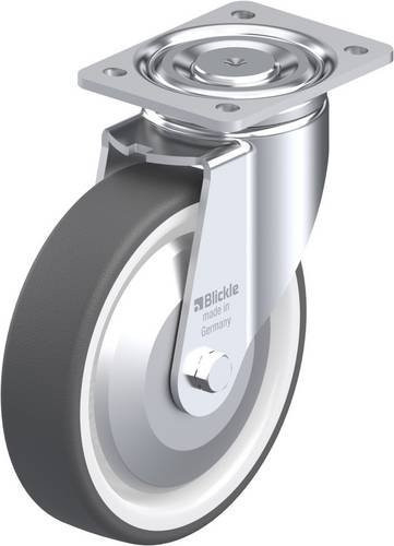 Blickle Lenkrolle LH-POTH 200G-FA in Grau und Weiß mit Stahlgehäuse, Rad-Durchmesser: 200 mm, Tragfähigkeit: 800 kg - Bild 1