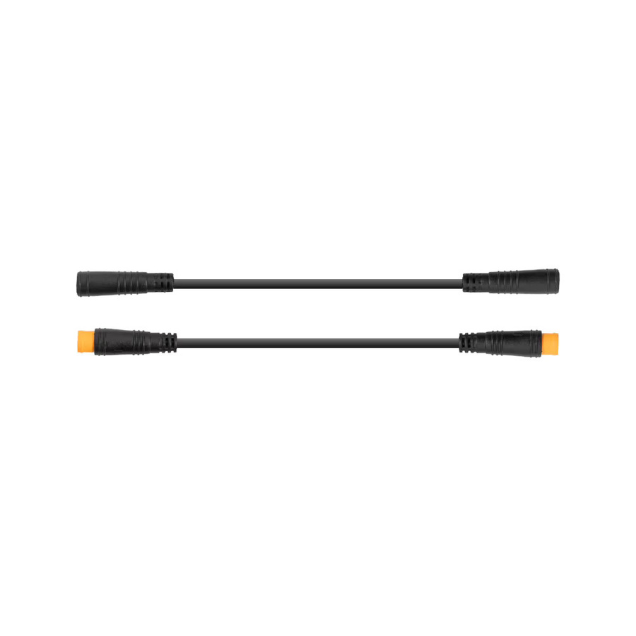 Elektrisches Fahrrad-Verlängerungskabel Stecker auf Stecker/Buchse auf Stecker für E-Bike Display und Daumengasgriff in Schwarz - Bild 1