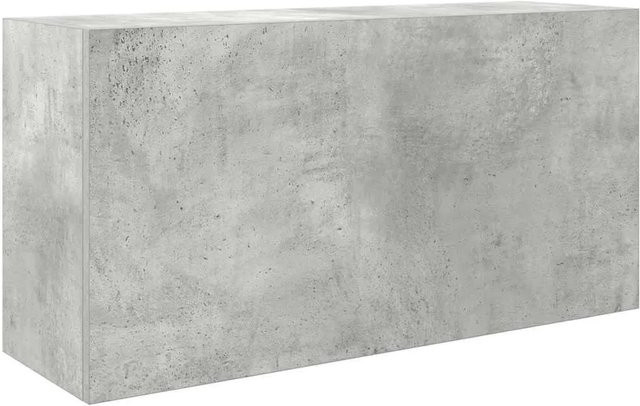 vidaXL Bad-Wandschrank aus Holzwerkstoff in Betongrau, B/T/H: 80 x 25 x 40 cm - Bild 1