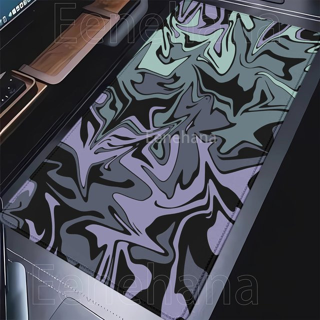 Eenehana Mauspad Strata Liquid Fluid XXL Schreibtischunterlage mit HD-Druck, B/T: 90 x 40 cm - Bild 1