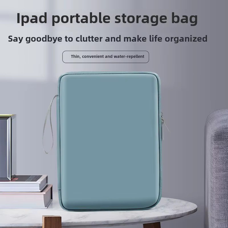 Stoßfeste Tablet-Tasche von xummen für 7,9–12,9 Zoll, tragbare Handtasche mit mehreren Taschen für iPad Pro, Samsung und Xiaomi, Farbe: Pink - Bild 2