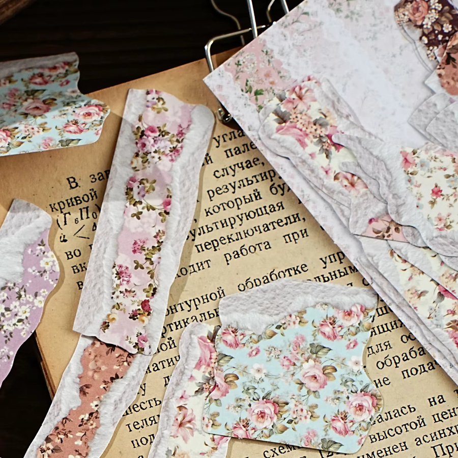 Etori Life Rose Realm Frühlingsblumen-Aufkleber, 30 Stück, Multicolour, für Scrapbooking und Dekoration - Bild 4