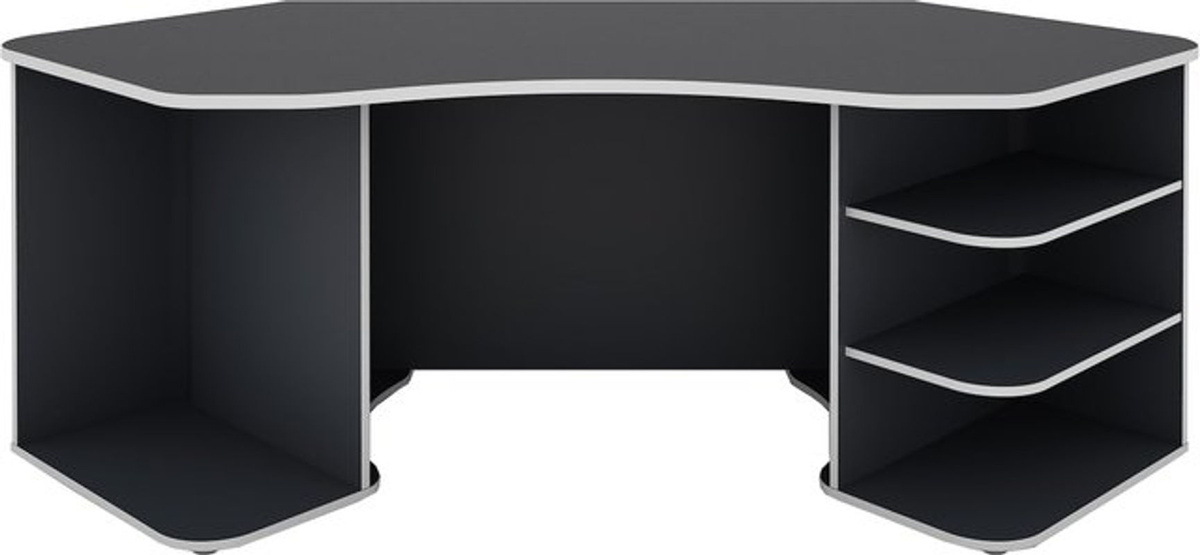 byLIVING Schreibtisch THANATOS modern in Anthrazit und Weiß, B/H/T: 198 x 76 x 85 cm - Bild 4