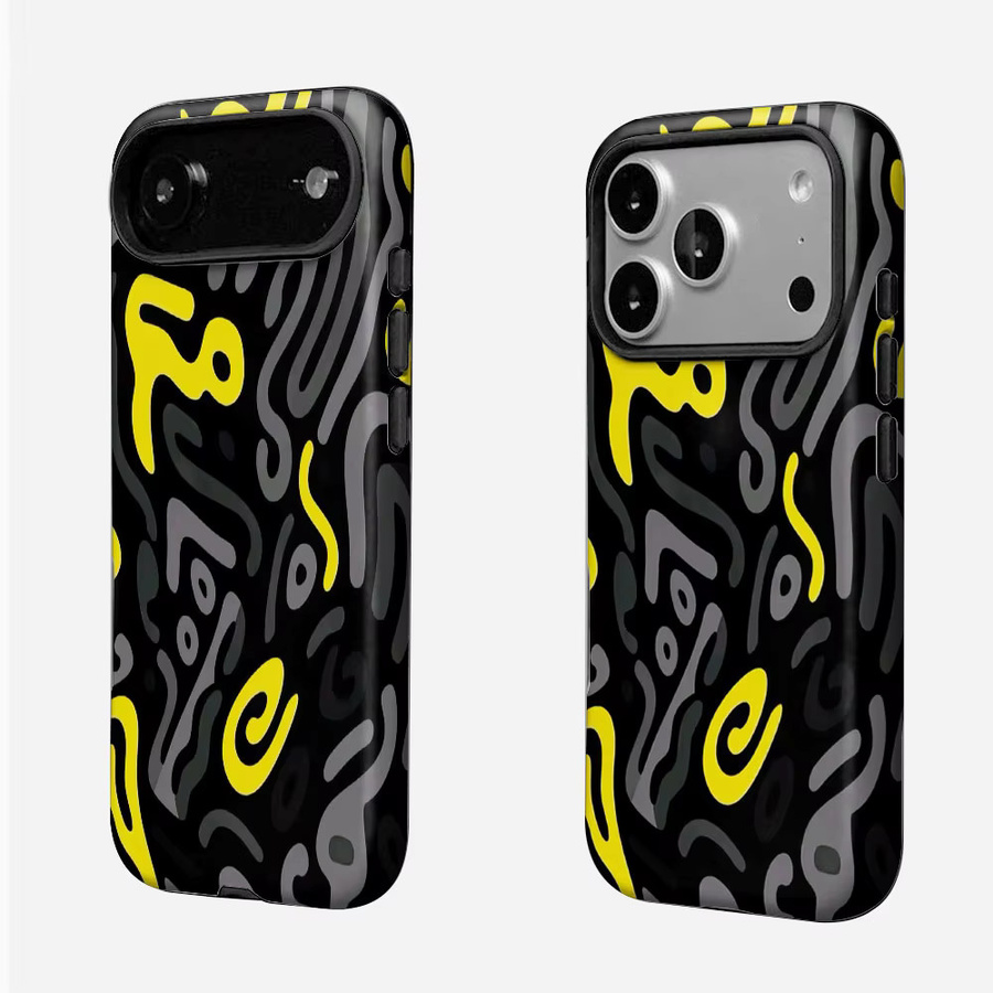 Magnetische Handyhülle mit abstraktem Graffiti-Muster für Xiaomi 13T Pro, 17, 15, 13, 14 Pro Ultra, 2-in-1 Schutzhülle mit Stoßfänger-Funktion, Multicolor - Bild 2