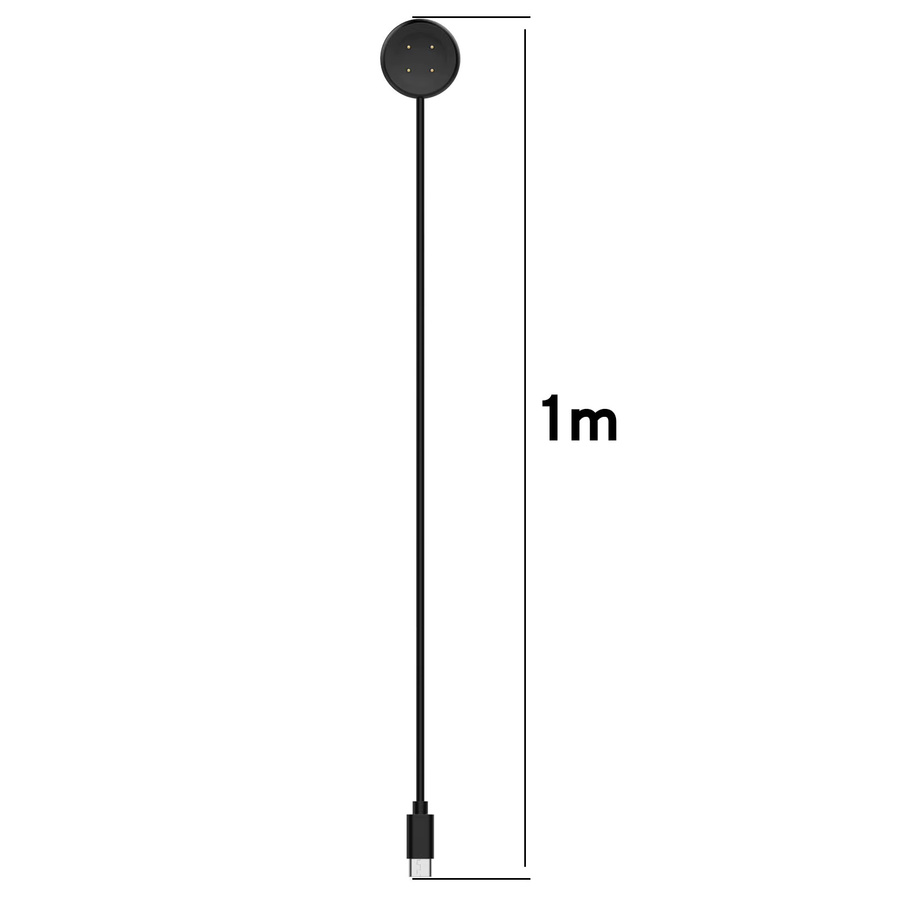Google Pixel Watch 3 und Pixel Watch 2 USB-C Magnetisches Ladekabel in Schwarz/Weiß, Länge: 1 m - Bild 2