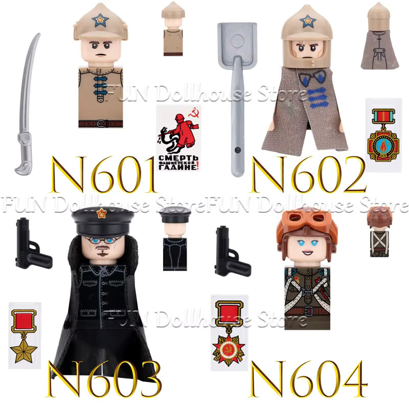 BRICKPANDA MOC Militär Sowjetischer Soldat, Bausteine, Einzelfigur - Bild 2