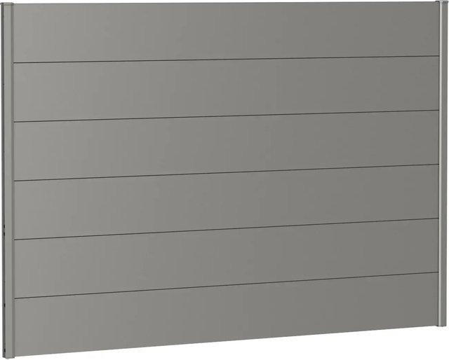 Biohort Wandpaneel Sichtschutz aus Stahlblech in Quarzgrau-Metallic, B: 135 cm, H: 137 cm - Bild 1