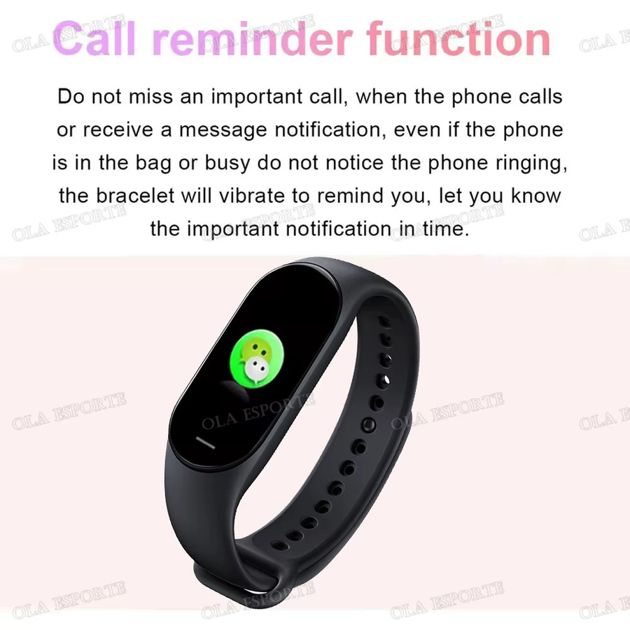 Ola Esporte M7 Smartwatch mit AMOLED-Bildschirm und Herzfrequenz- sowie Blutdruckmessung, Fitness-Tracker in Gelb - Bild 3