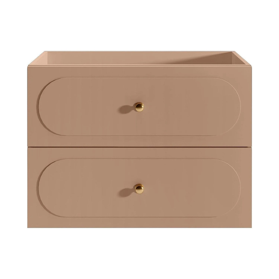 Vente-unique Waschbeckenunterschrank Satobal in Puderrosa mit gerillter Oberfläche, B/T/H: 80 x 46 x 60 cm - Bild 2