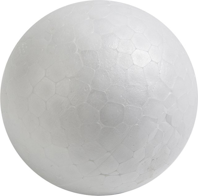 Weiße Polystyrol-Schaumstoffkugeln für Bastelarbeiten und DIY-Projekte, Durchmesser: 6 bis 12 cm - Bild 1