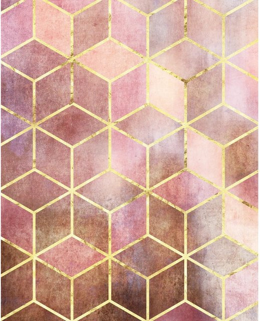 Komar Wandbild Mosaik Rosso in Multicolor, B: 40 cm, H: 50 cm - Bild 1