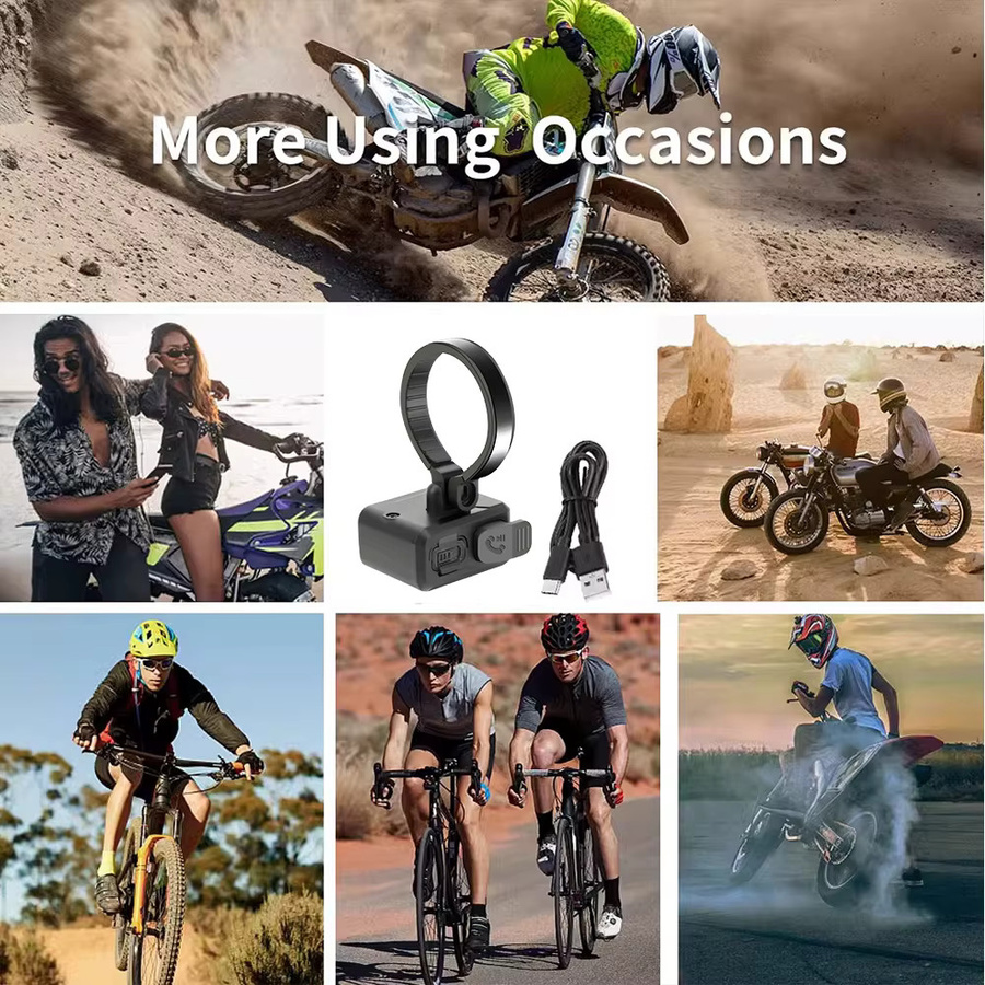 Kebidumei Bluetooth 5.3 Fernbedienung für Helm und Lenker in Schwarz - Bild 5
