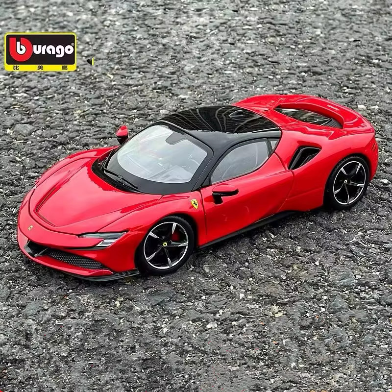 Bburago Ferrari SF90 Stradale, Sportwagen-Modell, 1:24, Metall - Bild 2
