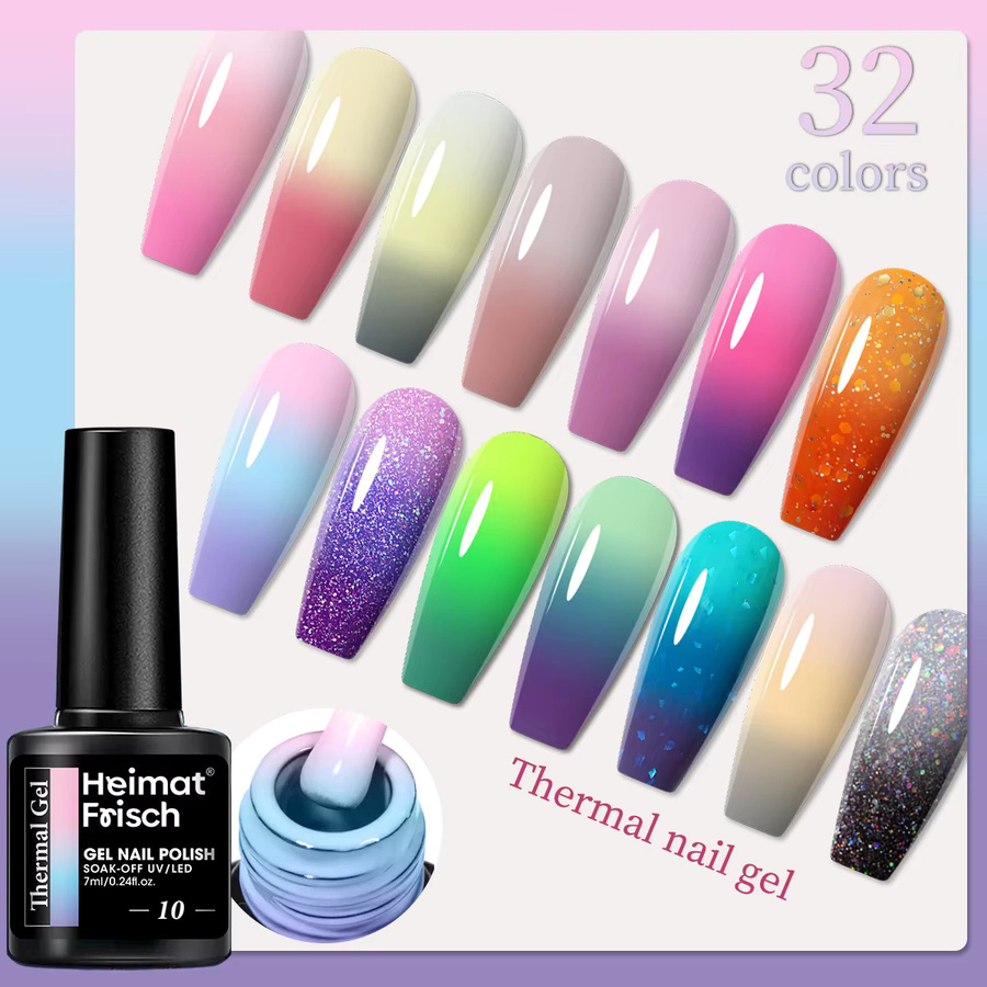 Gel-Nagellack, farbwechselnd, hellgrün, 7 ml - Bild 1
