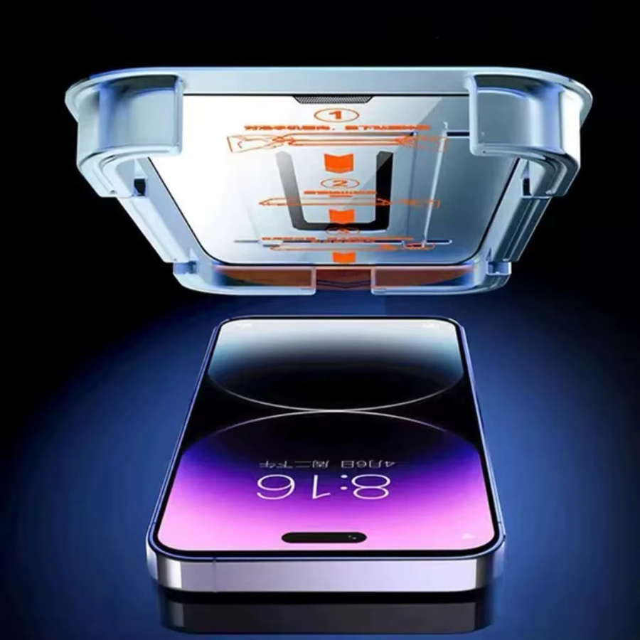 3er-Set Anti-Spy Vollbildschutzglas für Apple iPhone 17 16 15 14 13 Pro Max 17 Air 16e 15 14 Plus 12 11 Pro XR XS in Transparent - Bild 2
