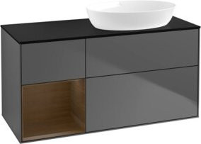 V&B Waschtischunterschrank Finion in Anthrazit, Breite: 120 cm, Tiefe: 50,1 cm, Höhe: 50,1 cm - Bild 1