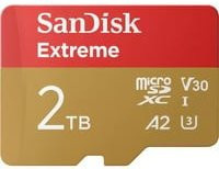 SanDisk Extreme microSDXC Speicherkarte 2 TB mit SD-Adapter, A2, V30, UHS-I U3, Multicolor - Bild 1