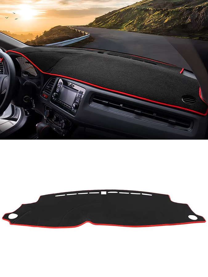YaLumei Dashboard Sonnenschutz Abdeckung für Honda HR-V, Schwarz - Bild 5